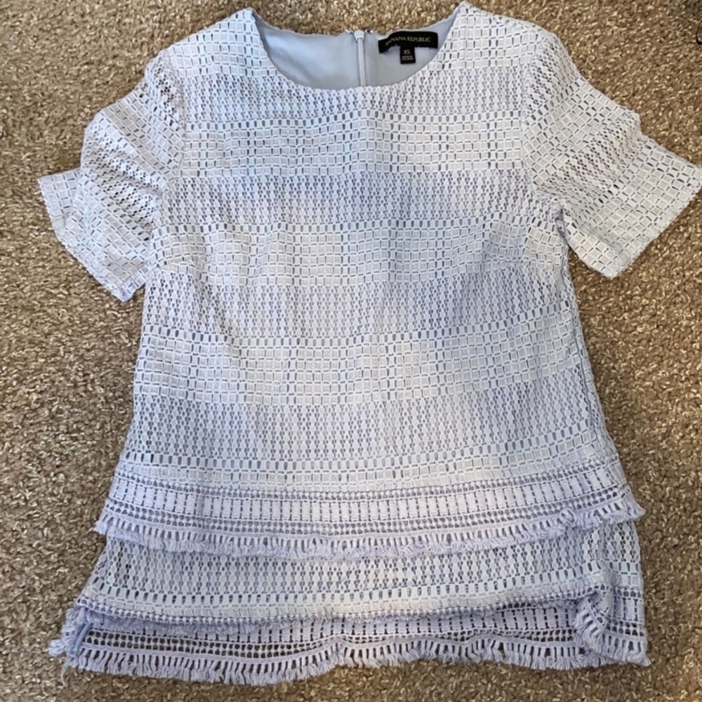 Banana republic lace shirt